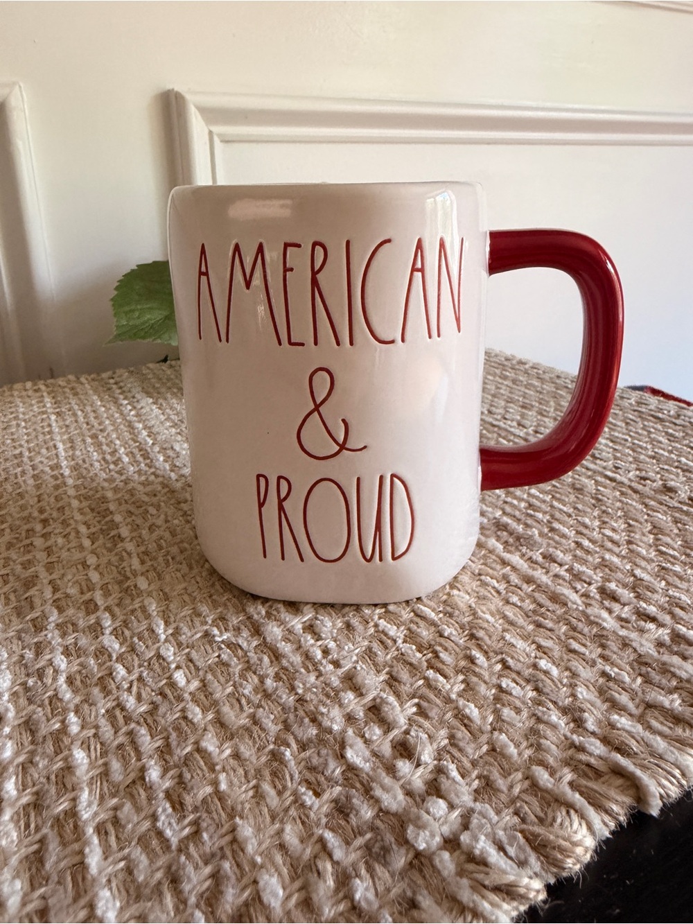NWT RAE DUNN American & Proud Ceramic Mug